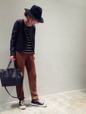 「CONVERSE（コンバース）のCONVERSE コンバース ジャック パーセル / JACK PURCEL（スニーカー）」を使った、mi0808さん（レディース・163cm）の秋コーディネート