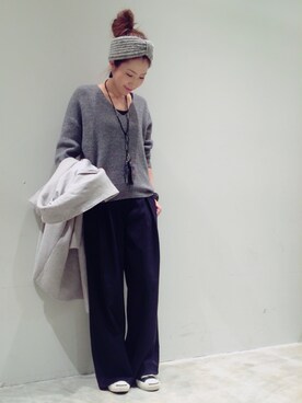 「CONVERSE（コンバース）のCONVERSE コンバース ジャック パーセル / JACK PURCEL（スニーカー）」を使った、mi0808さん（レディース・163cm）の冬コーディネート