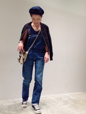 「CONVERSE（コンバース）のCONVERSE コンバース ジャック パーセル / JACK PURCEL（スニーカー）」を使った、mi0808さん（レディース・163cm）の春コーディネート