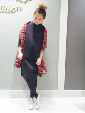 MIYAMAEさん（レディース・156cm）の冬コーディネート