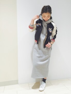 「Another Edition」｜「アイテム（ブルゾン）」を使った、MIYAMAEさん（レディース・156cm）の冬コーディネート