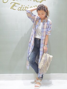 MIYAMAEさん（レディース・156cm）の春コーディネート