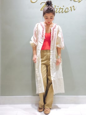 「Another Edition」｜「アイテム（キャミソール）」を使った、MIYAMAEさん（レディース・156cm）の冬コーディネート