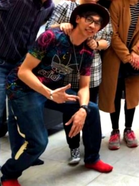 「EVISU（エヴィス）のアイテム（その他パンツ）」を使った、Sam🇭🇰 さん（メンズ・179cm）の冬コーディネート