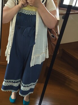「axes femme（アクシーズファム）のアイテム（タンクトップ）」を使った、侑良-ゆら-さん（レディース・152cm）の夏コーディネート