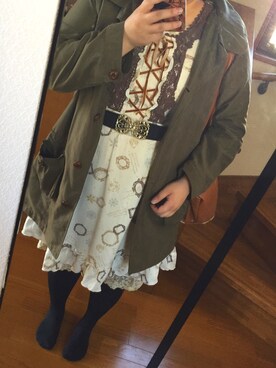 「axes femme（アクシーズファム）のアイテム（チュニック）」を使った、侑良-ゆら-さん（レディース・152cm）の秋コーディネート