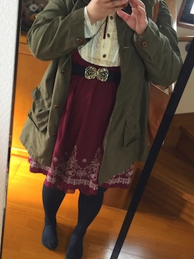 「axes femme（アクシーズファム）のアイテム（ローファー）」を使った、侑良-ゆら-さん（レディース・152cm）の秋コーディネート