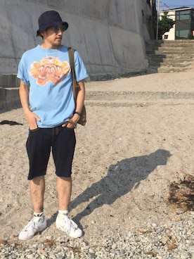 「COREFIGHTER（コアファイター）のアイテム（アクセサリー）」を使った、yo-1さん（メンズ・176cm）の夏コーディネート