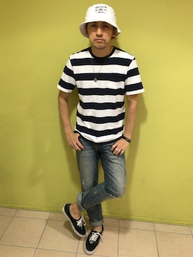「VOLCOM」｜「アイテム（アクセサリー）」を使った、yo-1さん（メンズ・176cm）の夏コーディネート