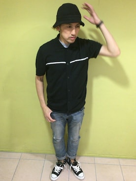 「VOLCOM」｜「アイテム（アクセサリー）」を使った、yo-1さん（メンズ・176cm）の夏コーディネート