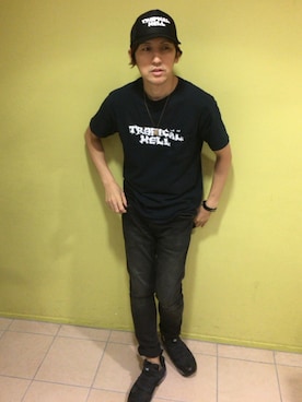 「COREFIGHTER（コアファイター）のアイテム（アクセサリー）」を使った、yo-1さん（メンズ・176cm）の夏コーディネート