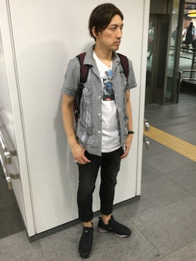 「COREFIGHTER（コアファイター）のアイテム（アクセサリー）」を使った、yo-1さん（メンズ・176cm）の夏コーディネート