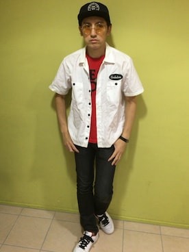 「COREFIGHTER（コアファイター）のアイテム（アクセサリー）」を使った、yo-1さん（メンズ・176cm）の夏コーディネート