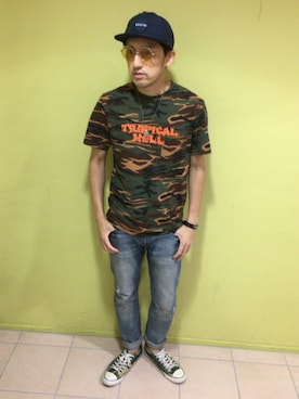 「VOLCOM」｜「アイテム（アクセサリー）」を使った、yo-1さん（メンズ・176cm）の秋コーディネート