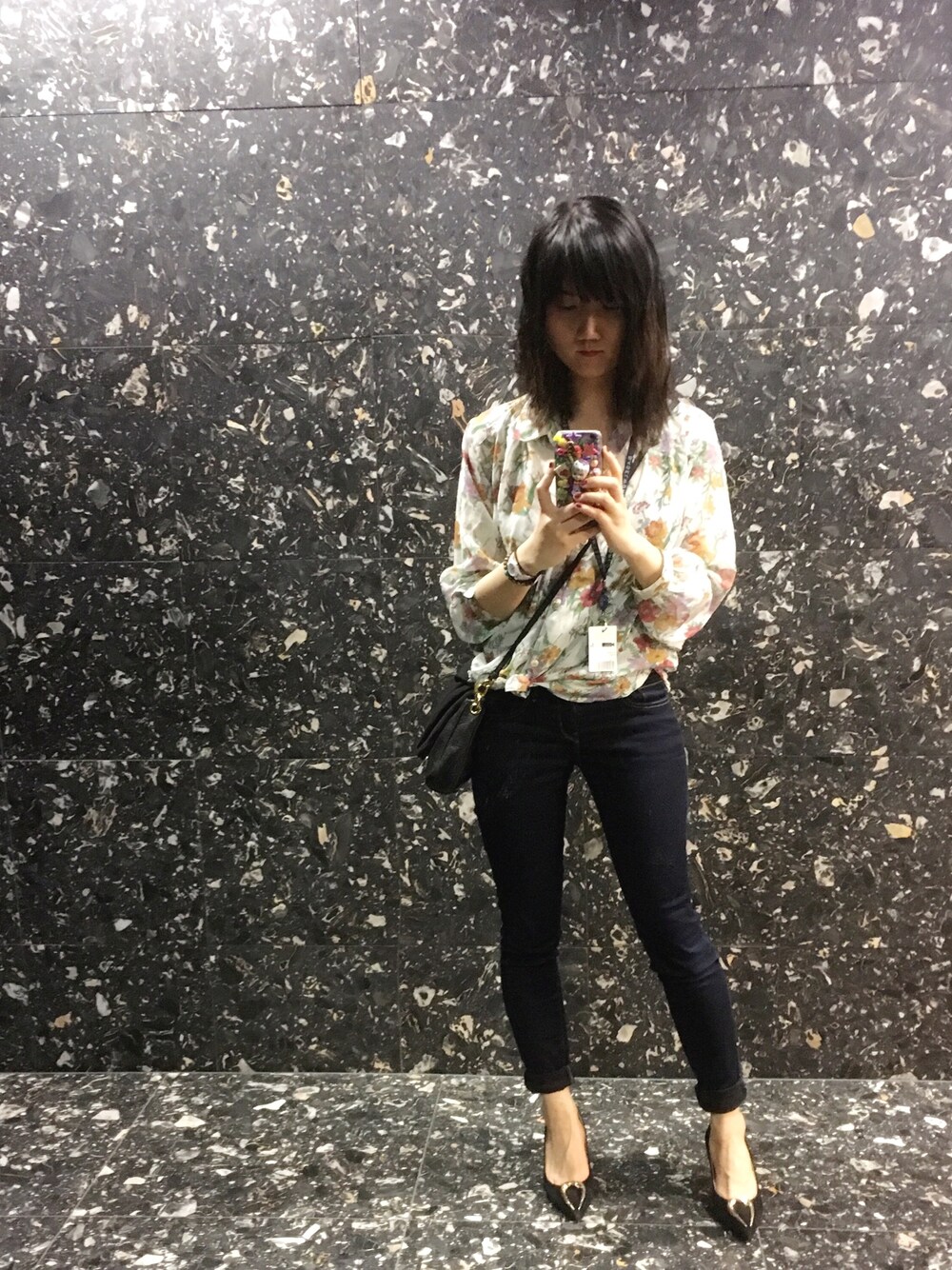 「ootd」｜「VINTAGEのアイテム（シャツ/ブラウス、その他）」を使った、FrostyBaiさん（レディース・164cm）の春コーディネートの1枚目の写真