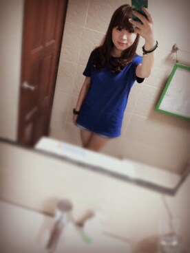 「UNDER PEACE（アンダーピース）のアイテム」を使った、MiCkEy🐭さん（レディース・150cm）の夏コーディネート