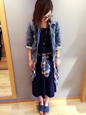 「マキシワンピ」｜Tomomi Imaiさん（レディース・162cm・30代）の春コーディネート