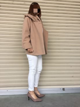 「YECCA VECCA（イェッカヴェッカ）のアイテム（その他アウター）」を使った、ayumaさん（レディース・152cm）の冬コーディネート