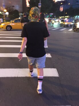 「LESS（レス）のアイテム（キャップ）」を使った、Ashさん（レディース・160cm）の夏コーディネート