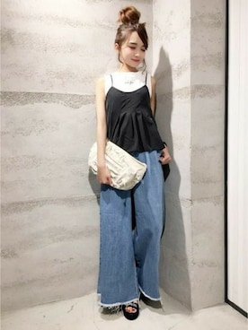 「スポーツmix」｜JEANASIS 静岡パルコ店STAFFさん（レディース・162cm）の夏コーディネート