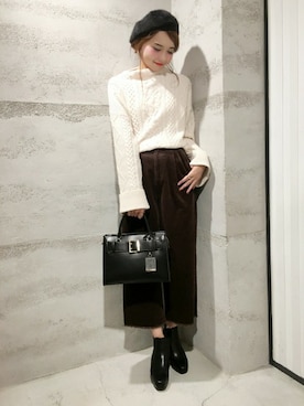 「ほっこり」｜JEANASIS 静岡パルコ店STAFFさん（レディース・163cm）の秋コーディネート