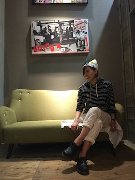 「プルオーバーパーカー」｜corinさん（レディース・165cm）の春コーディネート