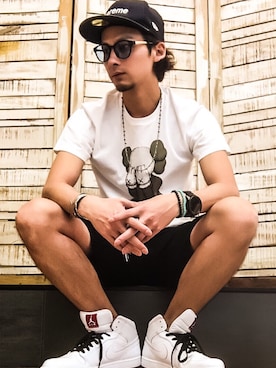 「カウズ」｜Kenさん（メンズ・175cm）の夏コーディネート