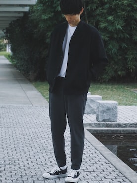 「ジョカーパンツ」｜「アイテム（ブルゾン）」を使った、ゆっちょ､さん（メンズ・174cm）の秋コーディネート