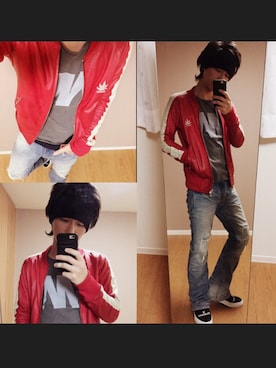 「drestrip（ドレストリップ）のアイテム（ジャケット/アウター）」を使った、chan☆takuさん（メンズ・173cm）の冬コーディネート