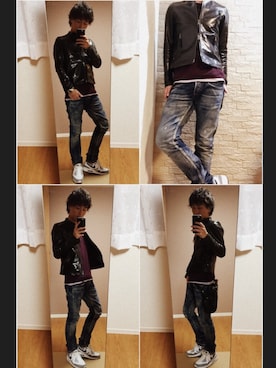 「ISAMU KATAYAMA BACKLASH（イサムカタヤマバックラッシュ）のアイテム（財布/小物）」を使った、chan☆takuさん（メンズ・173cm）の春コーディネート