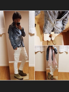 「ストール男子」｜chan☆takuさん（メンズ・173cm）の春コーディネート