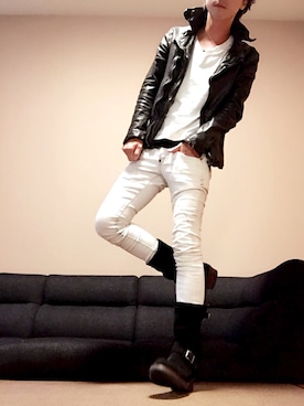 「BACKBONE THE BASIC（バックボーンザベイシック）のアイテム（シューズ）」を使った、chan☆takuさん（メンズ・173cm）の秋コーディネート