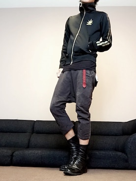 「drestrip（ドレストリップ）のアイテム（ジャージ）」を使った、chan☆takuさん（メンズ・173cm）の秋コーディネート