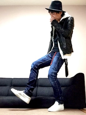 「ISAMU KATAYAMA BACKLASH（イサムカタヤマバックラッシュ）のアイテム（財布/小物）」を使った、chan☆takuさん（メンズ・173cm）の秋コーディネート