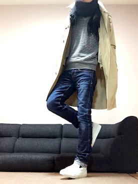 「Ambassadors（アンバサダーズ）のアイテム」を使った、chan☆takuさん（メンズ・173cm）の冬コーディネート