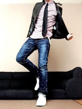 「Ambassadors（アンバサダーズ）のアイテム」を使った、chan☆takuさん（メンズ・173cm）の春コーディネート