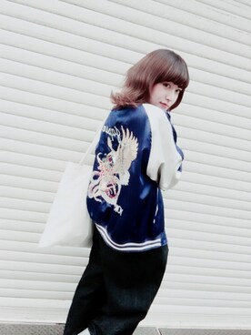 「HACHE（アッシュ）のアイテム」を使った、SKKさん（レディース・160cm）の春コーディネート