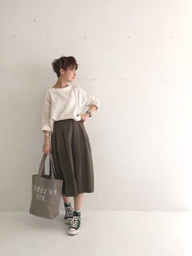 MIZUKI AMANOさん（レディース・158cm）の春コーディネート