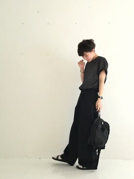 「TODAYFUL（トゥデイフル）のアイテム（バックパック/リュック）」を使った、MIZUKI AMANOさん（レディース・158cm）の春コーディネート