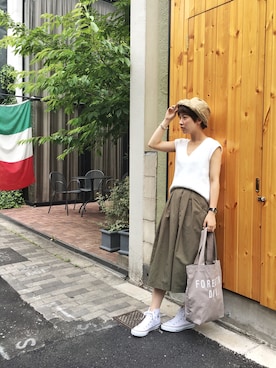 「Odds（オッズ）のアイテム」を使った、MIZUKI AMANOさん（レディース・158cm）の春コーディネート