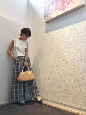 MIZUKI AMANOさん（レディース・158cm）の夏コーディネート