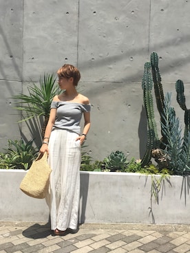 MIZUKI AMANOさん（レディース・158cm）の夏コーディネート