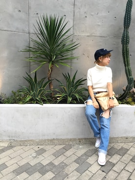 「TODAYFUL（トゥデイフル）のアイテム（帽子）」を使った、MIZUKI AMANOさん（レディース・158cm）の秋コーディネート