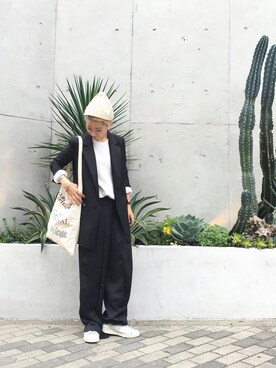 「RACAL（ラカル）のアイテム」を使った、MIZUKI AMANOさん（レディース・158cm）の秋コーディネート