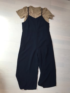 「Discoat Parisien（ディスコートパリシアン）のアイテム（サロペット/オーバーオール）」を使った、なるさん（レディース・155cm）の秋コーディネート