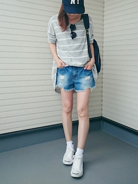 紗衣さん（レディース・158cm）の春コーディネート