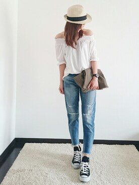 紗衣さん（レディース・158cm）の夏コーディネート