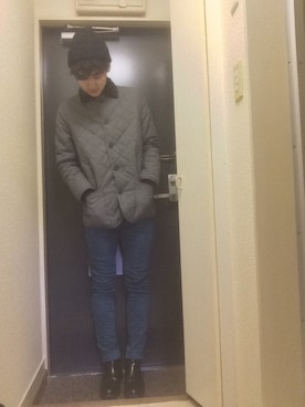 「URBAN RESEARCH（アーバンリサーチ）のアイテム（ブーツ）」を使った、10mi006さん（メンズ・174cm）の冬コーディネート