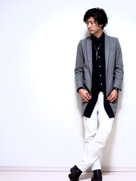 「横浜」｜「アイテム（その他アウター）」を使った、TKTさん（メンズ・192cm）の秋コーディネート