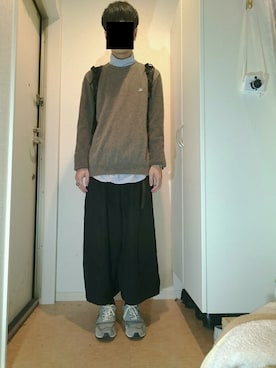 「keisuke kanda（ケイスケカンダ）のアイテム」を使った、玄関暮らしさん（メンズ・172cm）の秋コーディネート